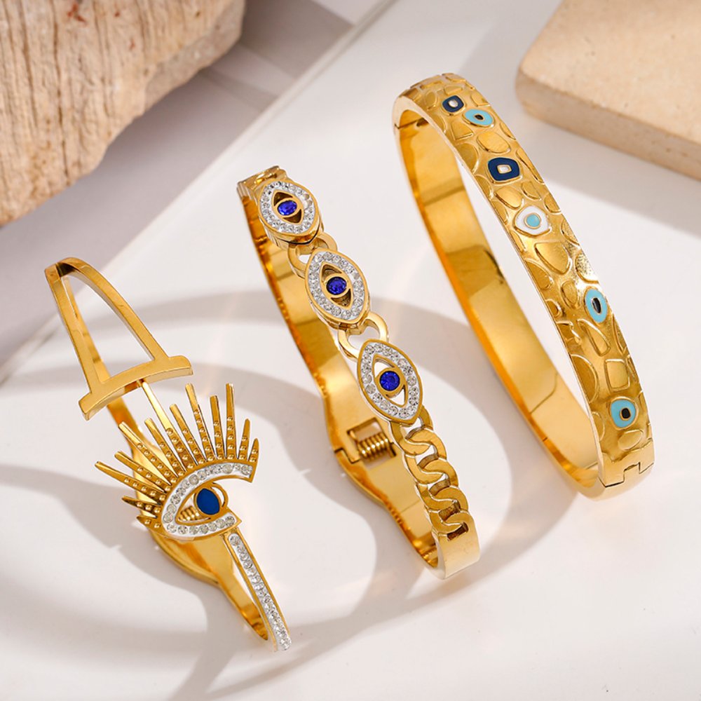 Best-Selling 18K Stainless Steel Bangle – European & American Market